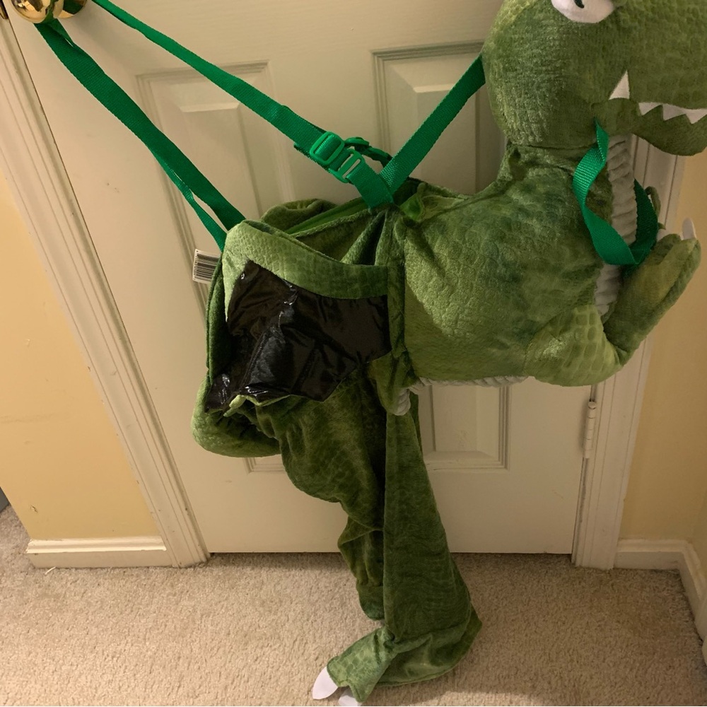 Green Dino Rider Costume